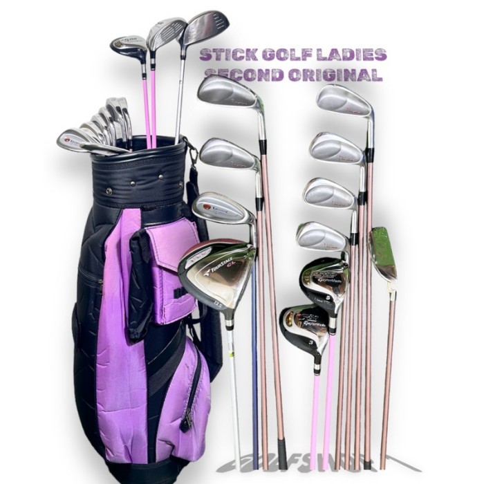 STICK GOLF LADIES GOLF SHAFT GRAPHITE FULLSET BAG GOLF SECOND ORIGINAL - SET STICK GOLF CEWEK BEKAS