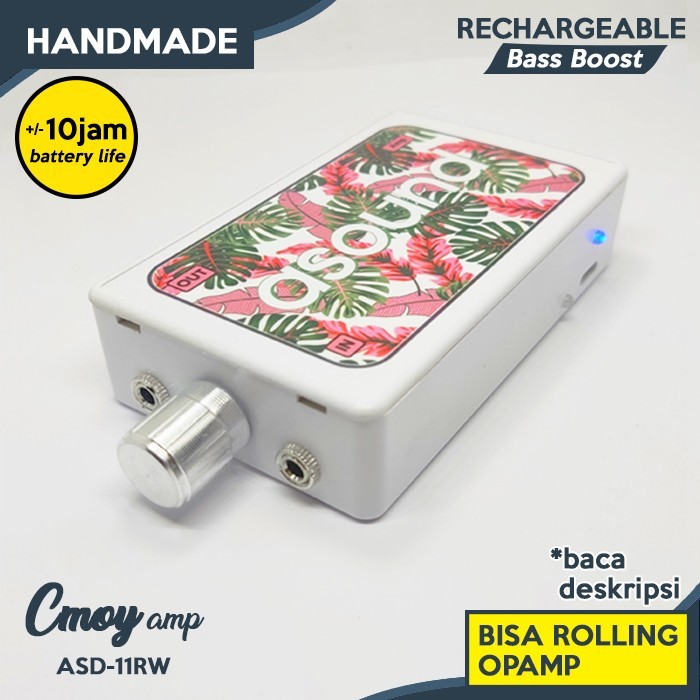 CMoy Amplifier Mini Headphone Rechargeable Putih