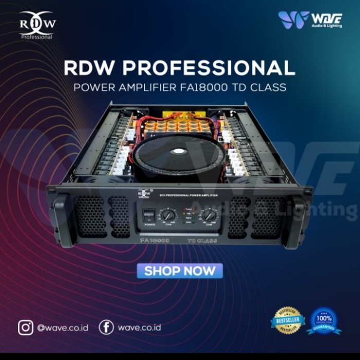 POWER AMPLIFIER FA18000 / FA 18000 TD CLASS RDW PROFESIONAL