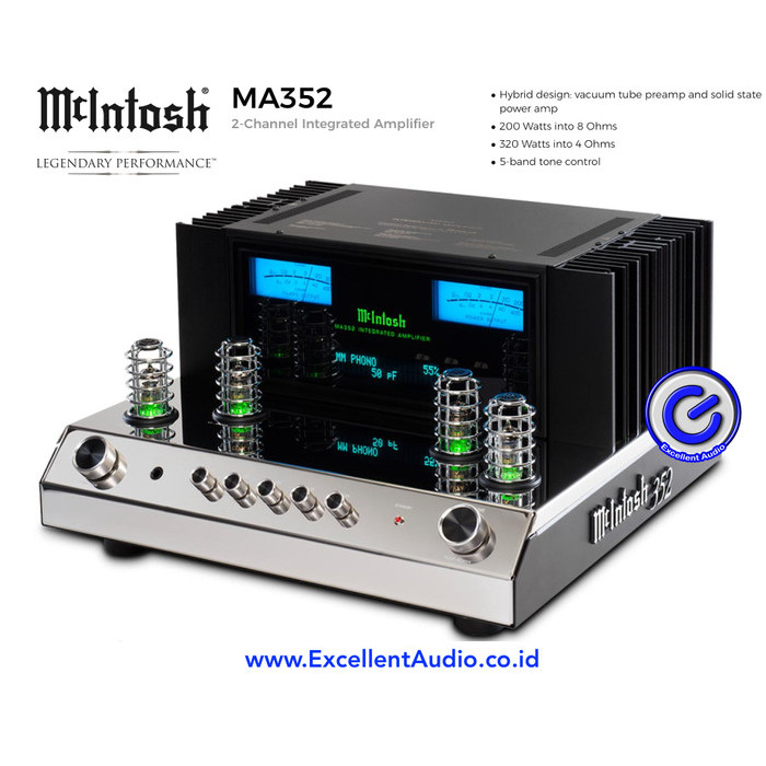 McIntosh MA352 hybrid tube integrated stereo amplifier
