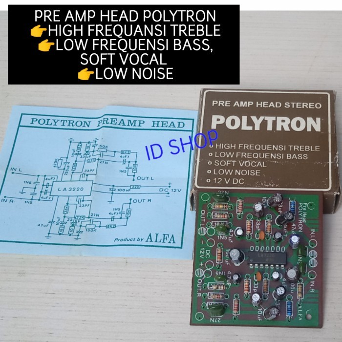 Pre Amp Head Stereo POLYTRON Galaxy Pri Amp Hed Galaksi Polytron