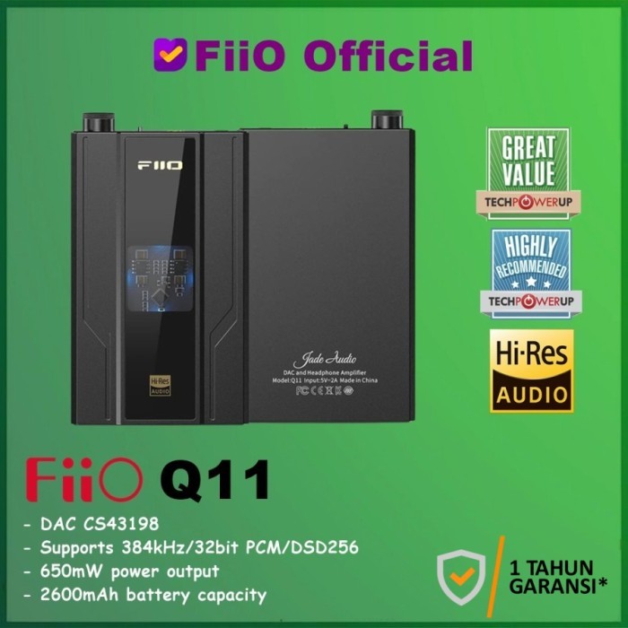 FiiO Q11 Q 11 Portable Hi-Fi DAC and Headphone Amplifier DSD256
