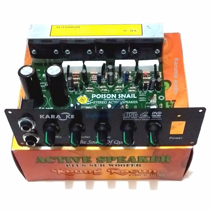KIT POWER SPEAKER AKTIF PLUS SUBWOOFER KEONG RACUN 1700 Watt