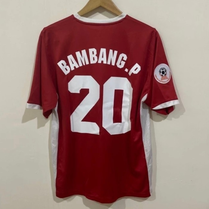 BAMBANG PAMUNGKAS #20 TIMNAS INDONESIA HOME AFF 2007 GARUDA ORIGINAL AUTHENTIC JERSEY FOOTBALL SHIRT