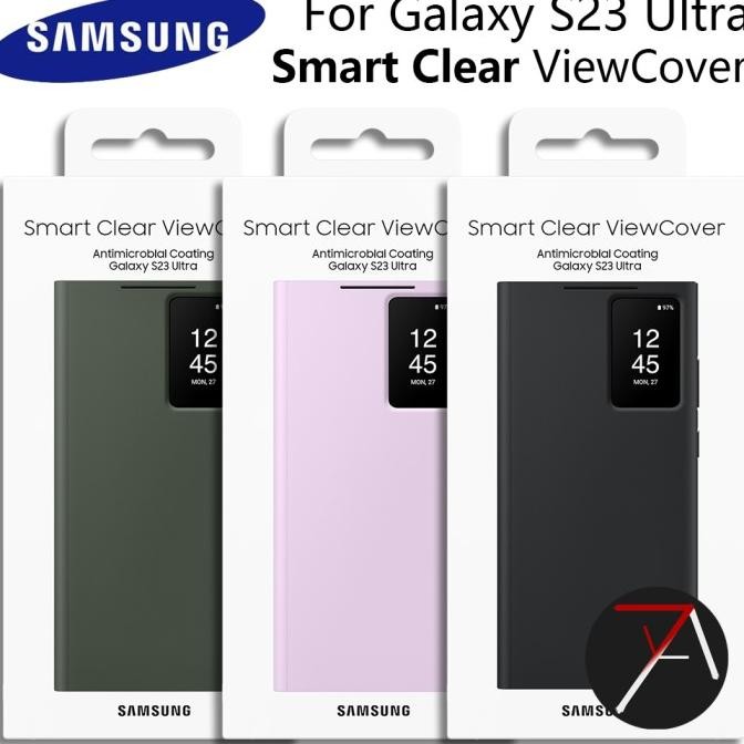 Samsung S23 Ultra S23Ultra Flip Smart View Cover Wallet Case ORI 100%