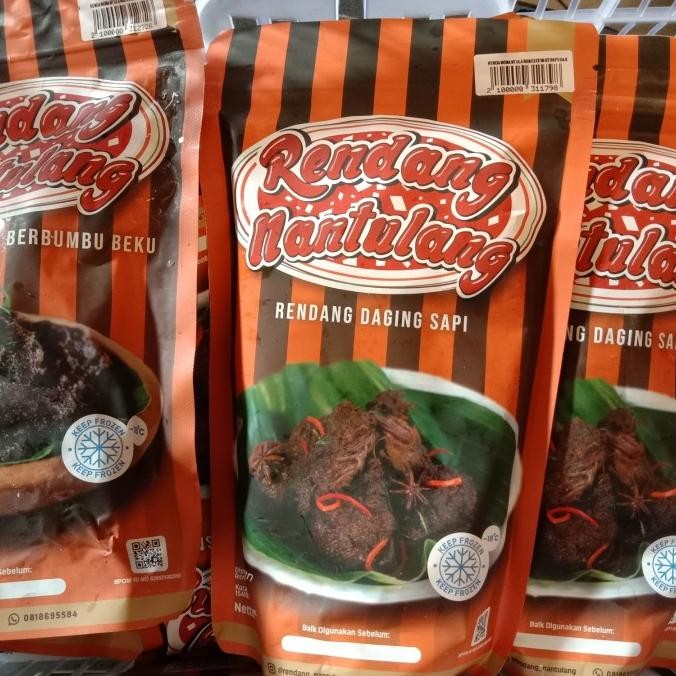 

rendang nantulang beef 250gr pack tidak pedas