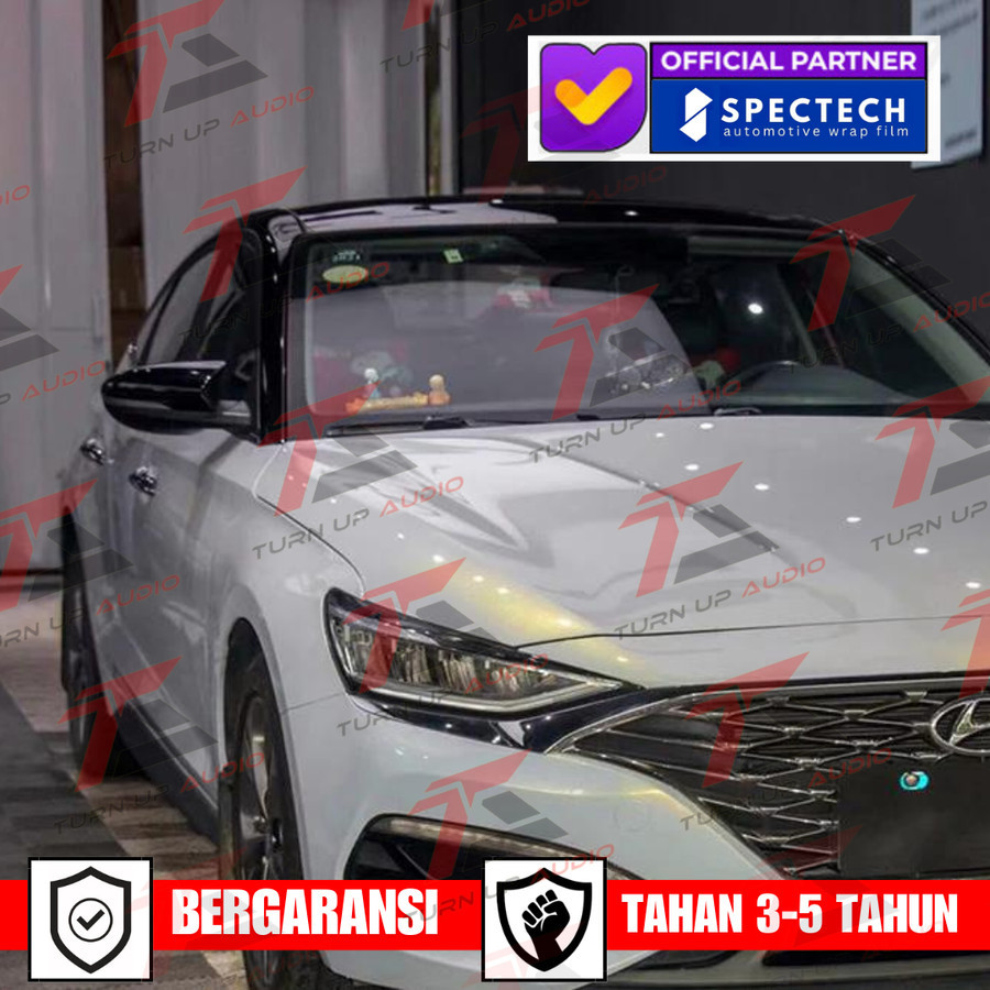 Wrapping Sticker mobil Premium spectech PET DIAMOND GOLD WHITE garansi tahan lama stiker mobil wrap