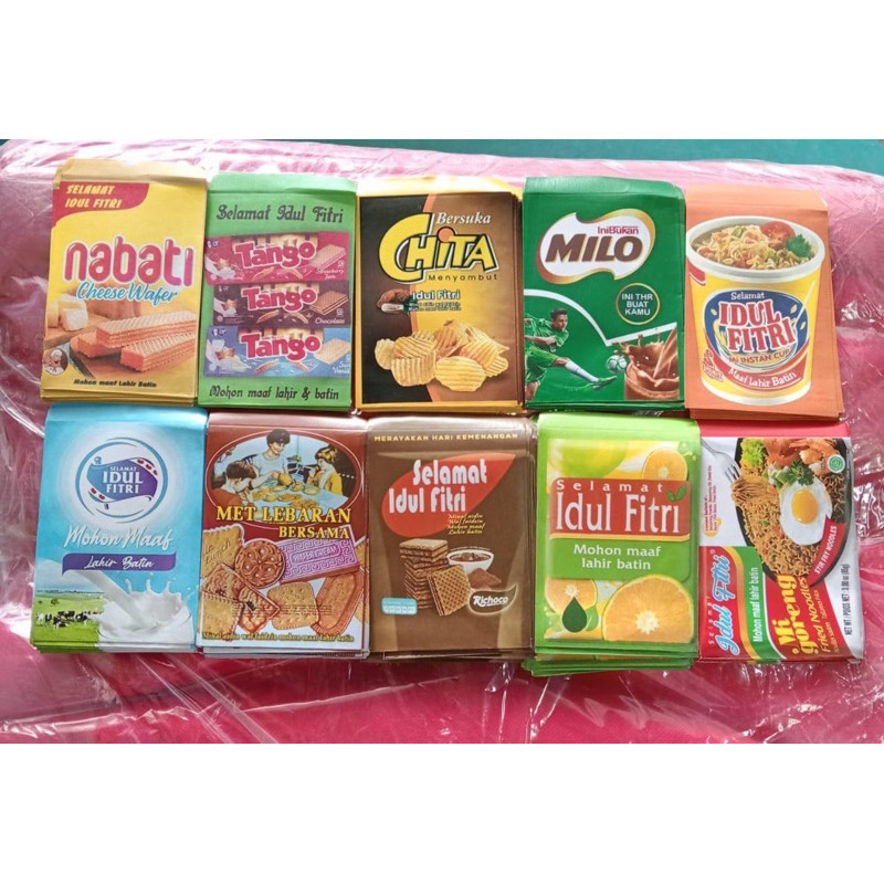 

MURAH 100PCS AMPLOP LEBARAN IDUL FITRI ANGPAO SNACK MAKANAN LUCU UNIK PREMIUM