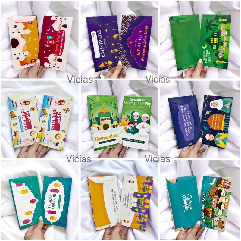 

MURAH [50LEMBAR] AMPLOP LEBARAN IDUL FITRI 2024 LUCU ANGPAO BOX MIKA IMPORT PREMIUM