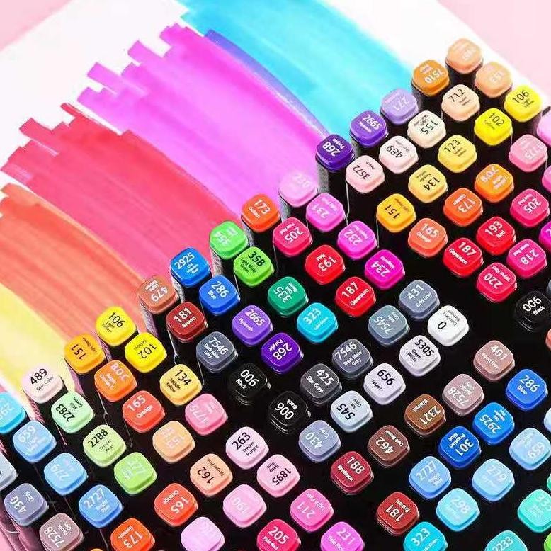 

gr-8 TouchFive 168/120/80/60/48 Warna Sketsa Spidol Umum General Marker Set Animation Markers Berkualitas