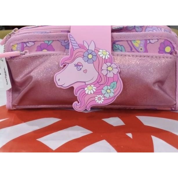 

Smiggle Pencil Case Tempak Kotak Pensil Unicorn Pink Gold Original