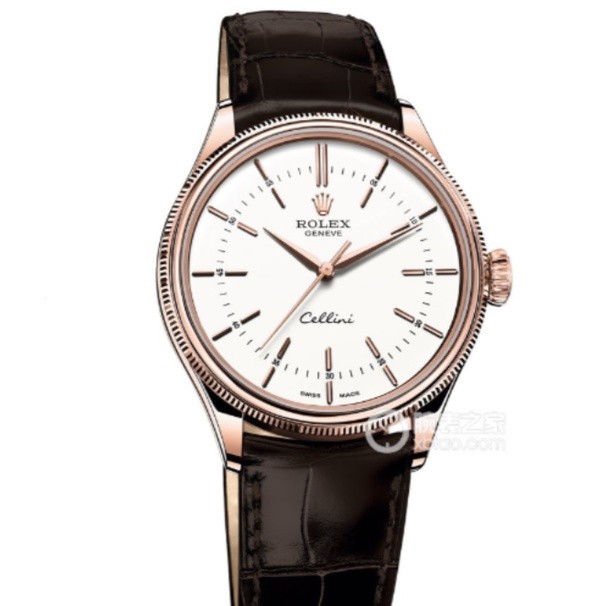 Tali Kulit Asli Fashion Retro Klasik Kelas Atas ROL*EX Jam Tangan Pria Cellini, Jam Tangan Mekanik O