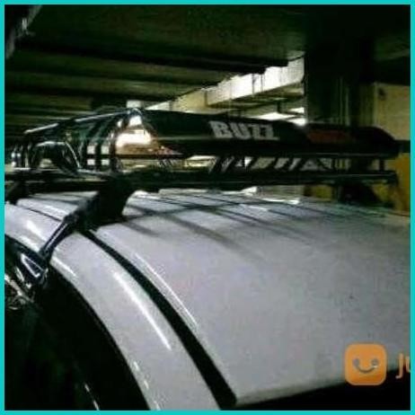 Roof rack atas mobil Avanza/ Xenia merk buzz rack+kaki jepit body 140