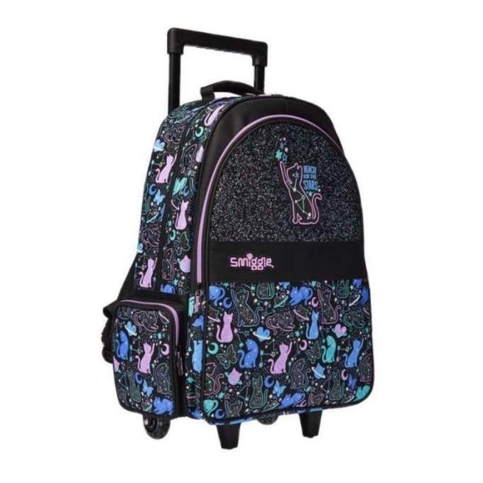 Smiggle Trolley starry cat /Tas koper Anak / Tas Sekolah / Kado YN7