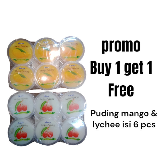 

Bya - Goody Puding Lychee & Manggo Isi 6 Pcs