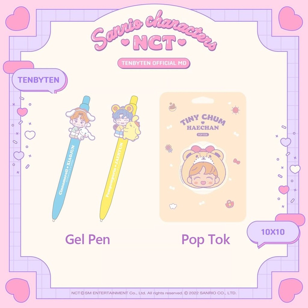 

[NCT x SANRIO] Onhands / Pena Gel Akrilik Pop TOK, TEN by TEN OFFICIAL MD, Nct, NCT127, NCT Dream |nW3BI7j2|