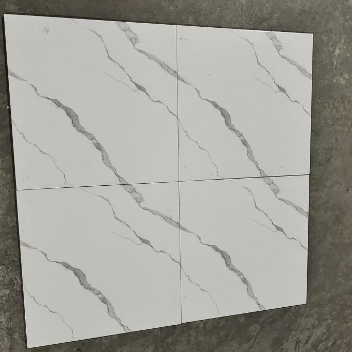 Kramik lantai motif marmer putih carara 50x50 BS01