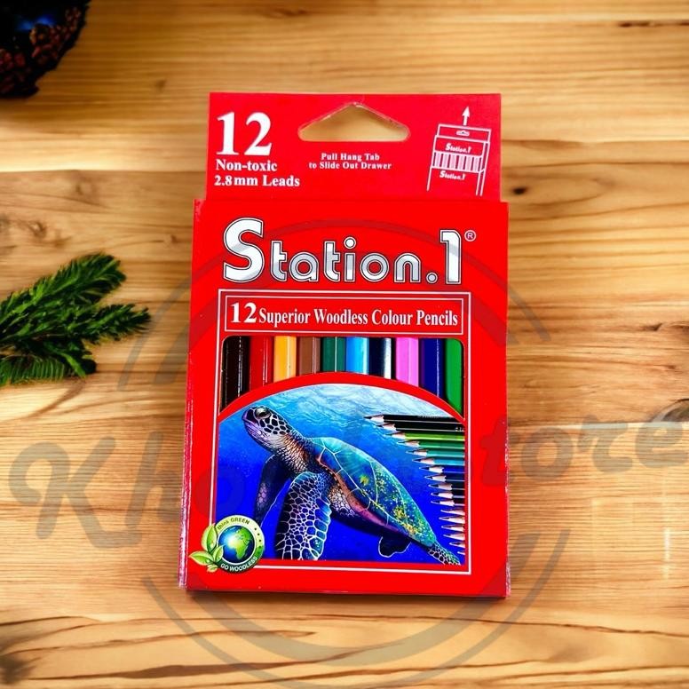 

Pensil Warna Pendek 12 warna Station. 1 yang laris