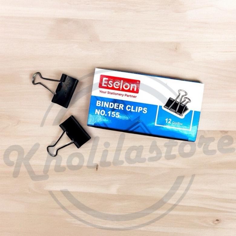 

(12 pcs) Binder Clips 155 / Penjepit Kertas Eselon yang laris
