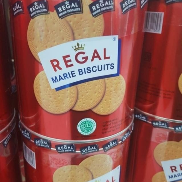 

Tin 550Gr - Regal Marie Biscuit Kaleng / Biskuit Kaleng