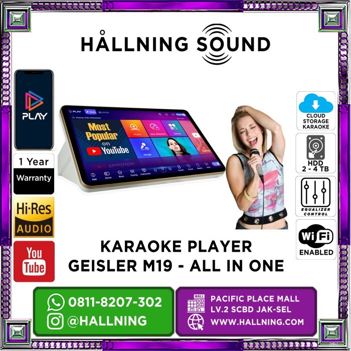 Termurah Karaoke Player Geisler M19 All In One 19"