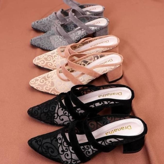 APOLLO DRANATHA SEPATU SANDAL HIGH HEELS HEEL HAK 2CM 3CM 5CM SHOES KANTOR WANITA PEREMPUAN CEWEK LU