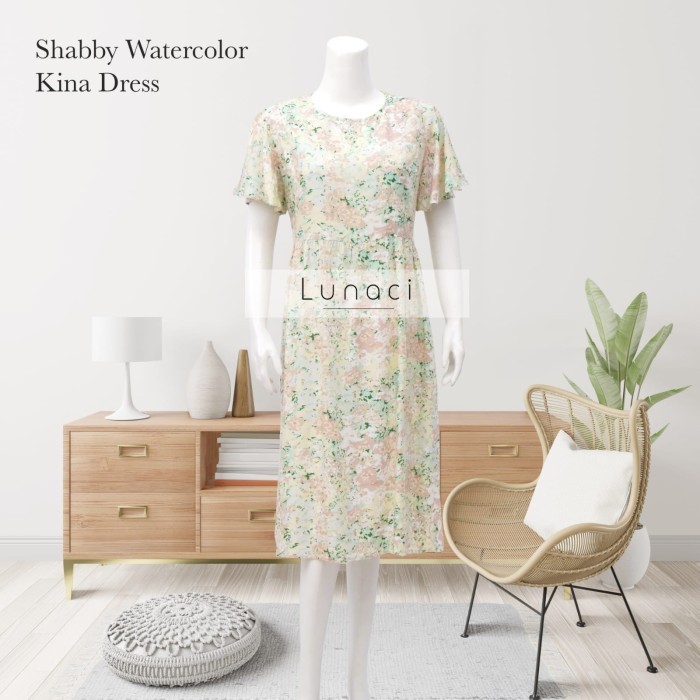 Daster Wanita Rayon Lunaci Kina Dress