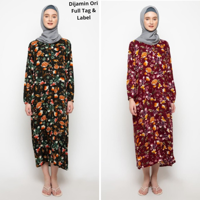 St.Yves Daster Muslim Eichornia Flower/Baju Hamil/Baju menyusui/Daster