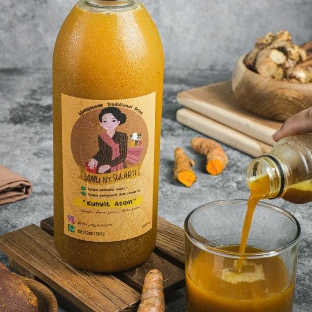 

Jamu Ny.Sularti Beras Kencur/Kunyit Asam/Wedang Jahe / 1000 Ml