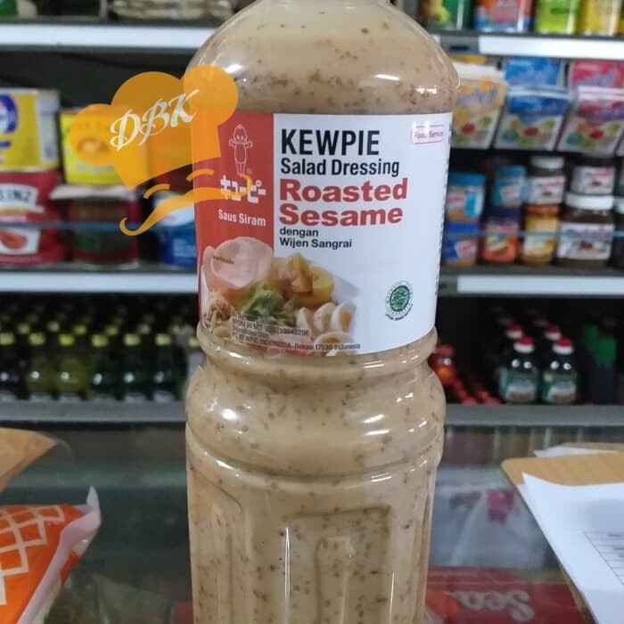 

Ready Kewpie Roasted Sesame Salad Dressing 1Lt Saus Wijen Sangraibumbu Salad
