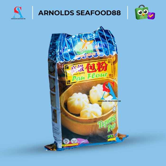 

Happy Grass Tepung Pao Bakpao 1,3kg / Instant Flour Preun Wheat Pau