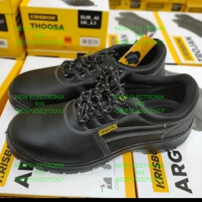 Krisbow Sepatu Pengaman Arrow 4IN Hitam SAFETY SHOES ARROW 4IN