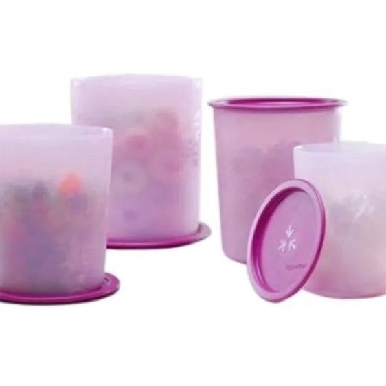 Toples Tupperware Tempat Kerupuk Atau Susu Anak Mosaic Canister Purple