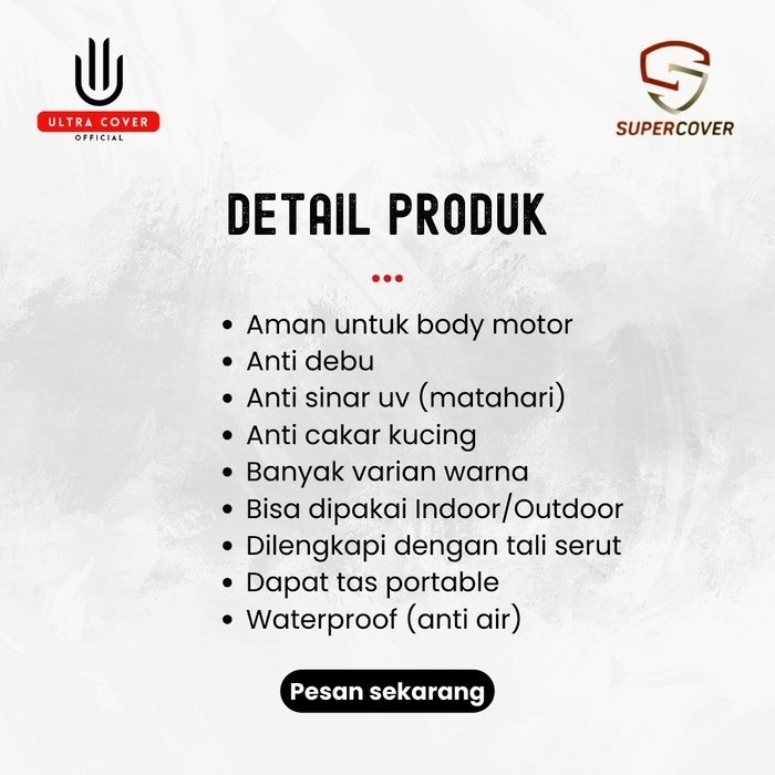 Sarung Motor Listrik Alva Cervo Super Cover Waterproof Premium Outdoor