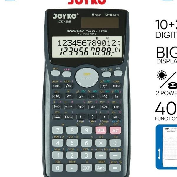 

Kalkulator Scientific Joyko Cc-25 Kalkulator Ilah