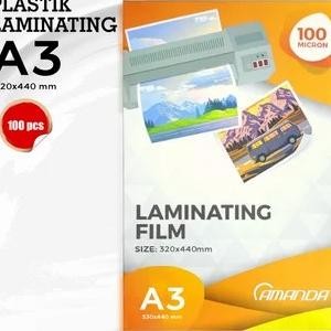 

PLASTIK LAMINATING A3 AMANDA 100 / LAMINATING A3 AMANDA 100 MICRON