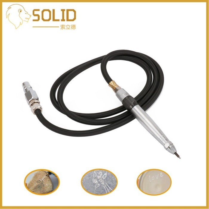 

T E R B A R U Pneumatic Engraving Pen Lettering Tool Air Chisel Word Pen Write
