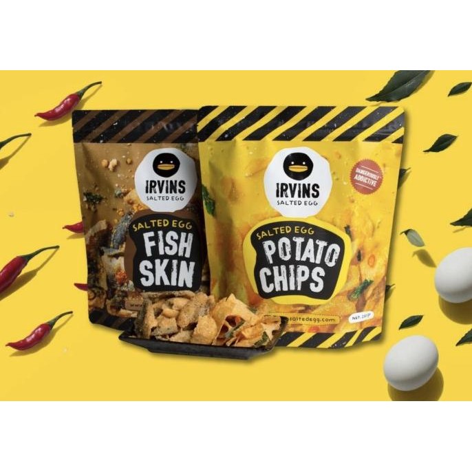 

[SMALL] Irvins Salted Egg Potato Chips & Fish Skin 105gram kecil Irvin [terbaik]