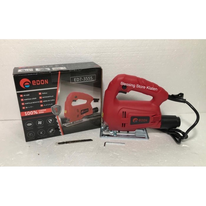 +%+%+%] EDON MESIN JIG SAW / MESIN PEMOTONG TRIPLEK / MESIN GERGAJI LISTRIK