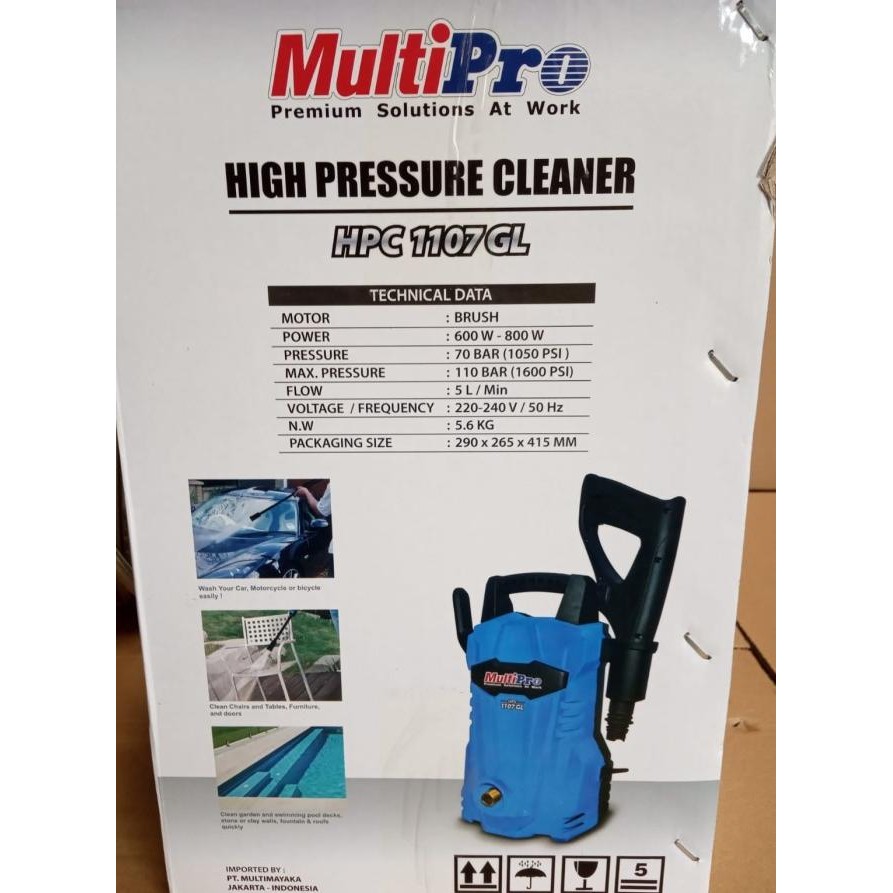Multipro Mesin Steam Jet Cleaner Alat Cuci Mobil Motor Tekanan Tinggi