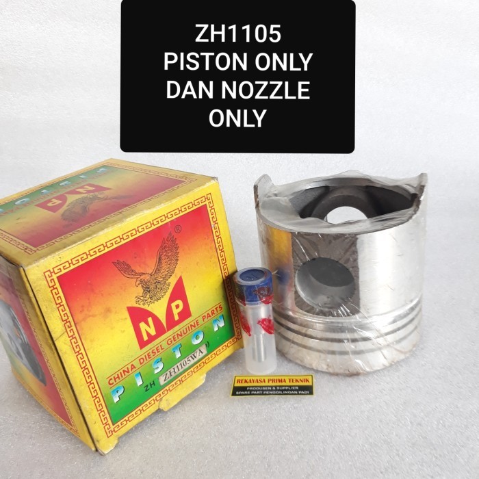 ;&;&;&;&] ZH1105 S1105 3R PISTON DAN NOZZLE 105 MM JIANGDONG 18 HP PK SEHER