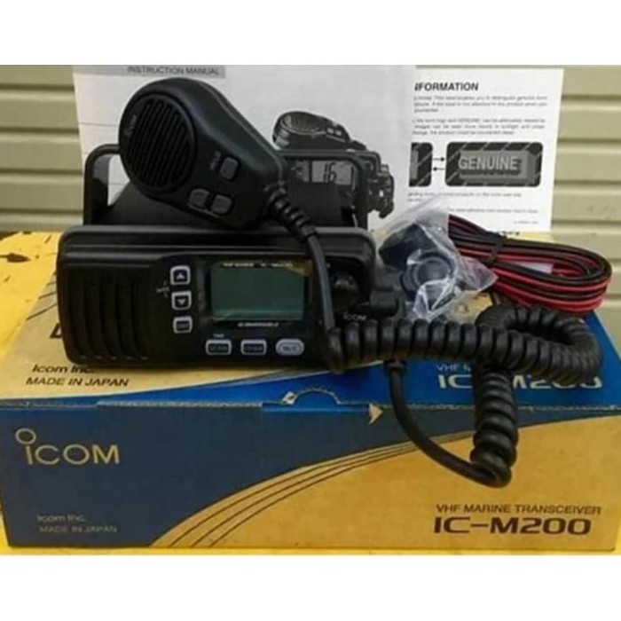 TERLARIS Ori Radio Rig Vhf Marine Icom Ic M200 Icm200 Pengganti M200 Radio Rig