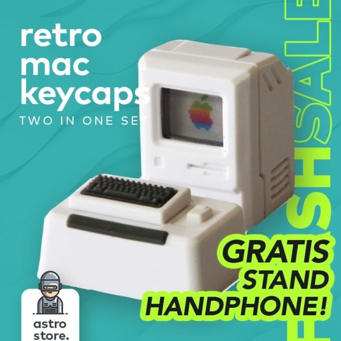 Ready | Keycap Mac Retro - Artisan Keycap Mac - Keycap Retro