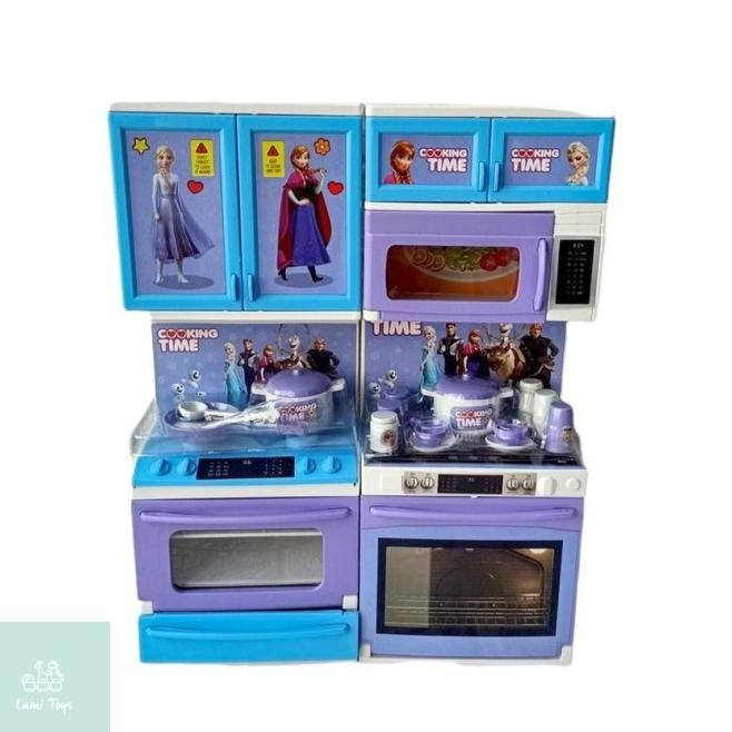 Mainan Anak Perempuan Masak Masakkan Alat Dapur Happy Kitchen Set Frozen Elsa Anna Bp6649