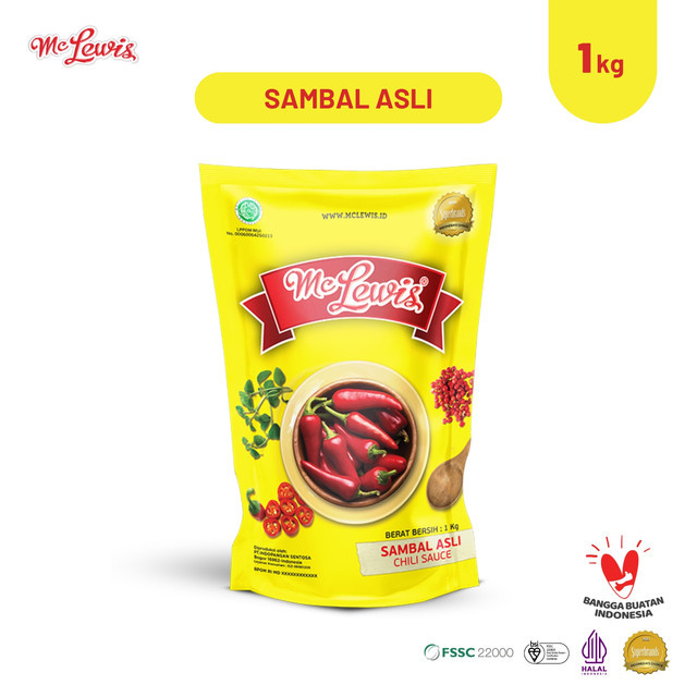 

Mc Lewis Sambal Asli - 1Kg