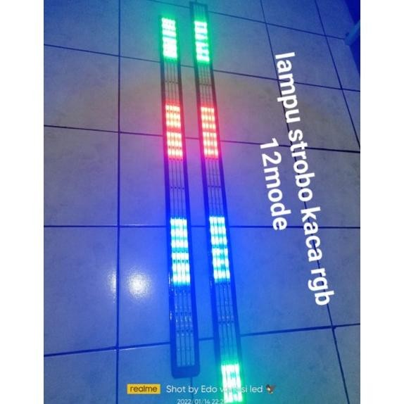 Murah Lampu Strobo Kaca Rgb 12Mode Mobil Pickup & Truk 12V&24V Original