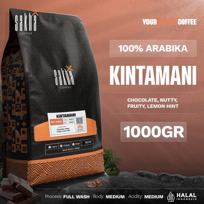 

Biji Kopi Bubuk Arabika Bali Kintamani Arabica Coffee Roast Beans 1Kg