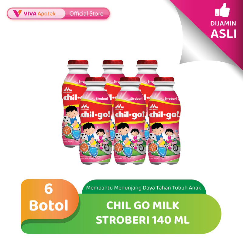 

Chil Go Milk Stroberi 140 ml Susu Pertumbuhan (Pack - 6 Botol)
