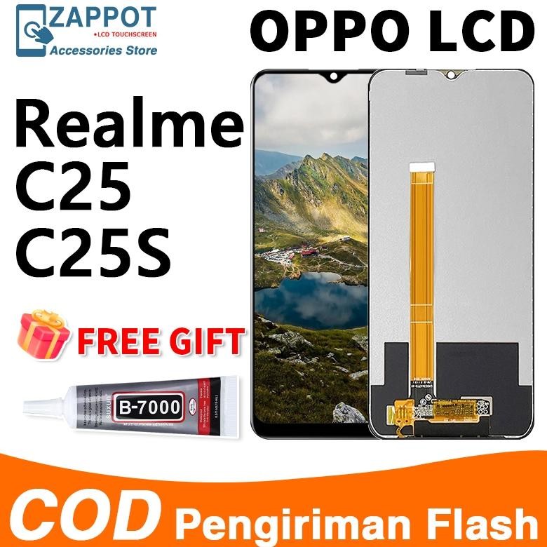 Terbaru Ori 100% Lcd Oppo Realme A16/C25/Narzo50A/A16S/A16-2021/C25S/A54S Original Layar Hp Fullset 
