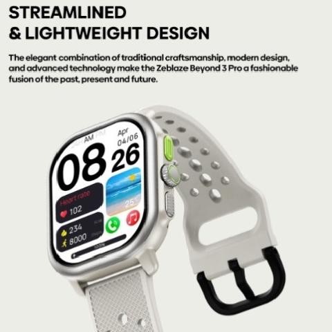 Zeblaze BEYOND 3 Pro Smartwatch Original, GPS, STRAVA sync, AMOLED Ultra HD, AOD